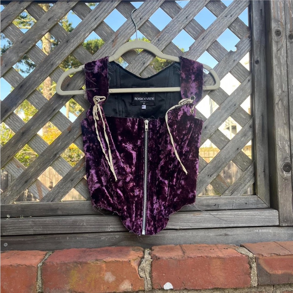 Purple Velvet corset
